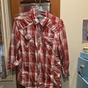 BKE Pearl Button Western Shirt